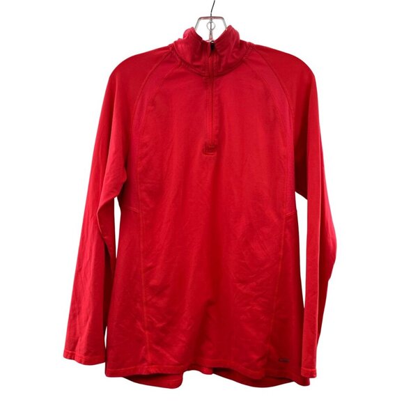 Champion Active Pullover Womens Size Medium Pink 1/4 Zip Collared Long Sleeve - Picture 1 of 9